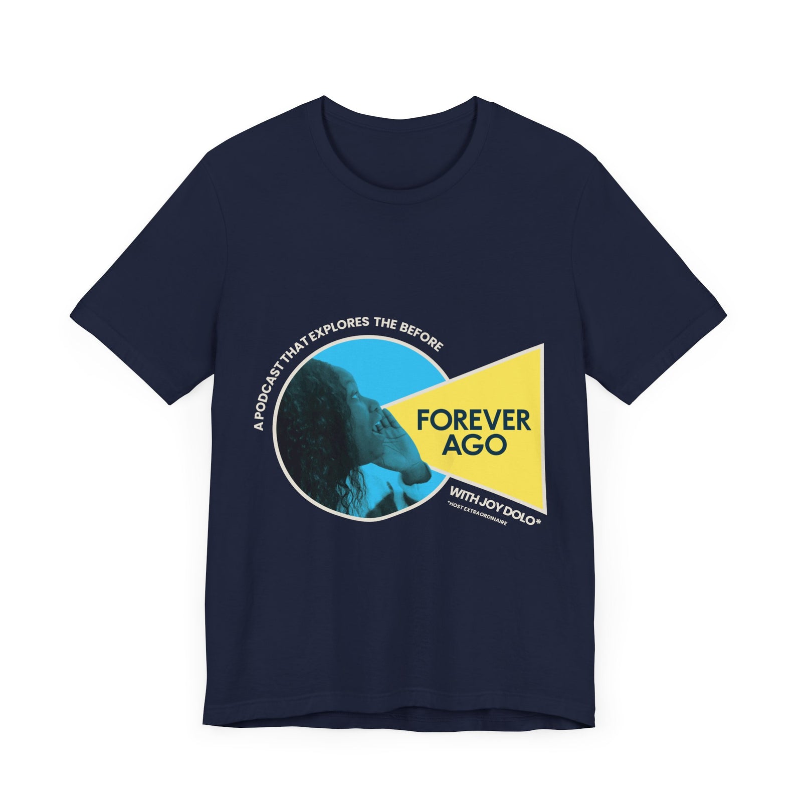 Forever Ago Adult Unisex Jersey Short Sleeve Tee - Navy