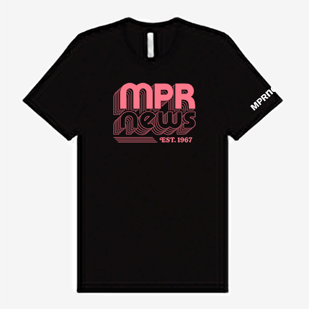 MPR News Retro T-shirt - Pink