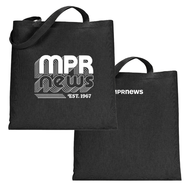 MPR News Retro Tote Bag - White