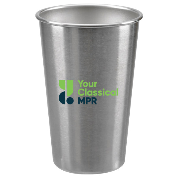 YourClassical MPR Stainless Steel Pint Glass